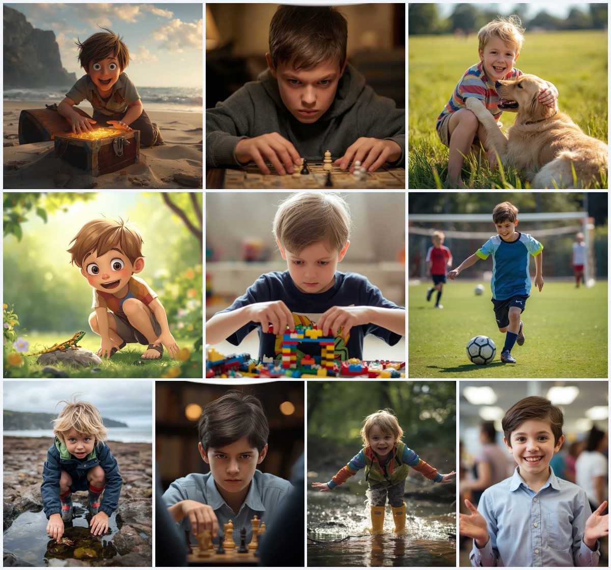 Top 10 Cute Boy’s AI Image Prompts for Heartwarming Family Moments